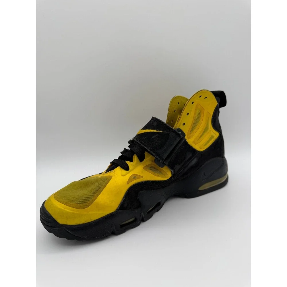 Nike‎ Air Diamond Turf II Black Varsity Maize Yellow 525224-700 Mens Size 11